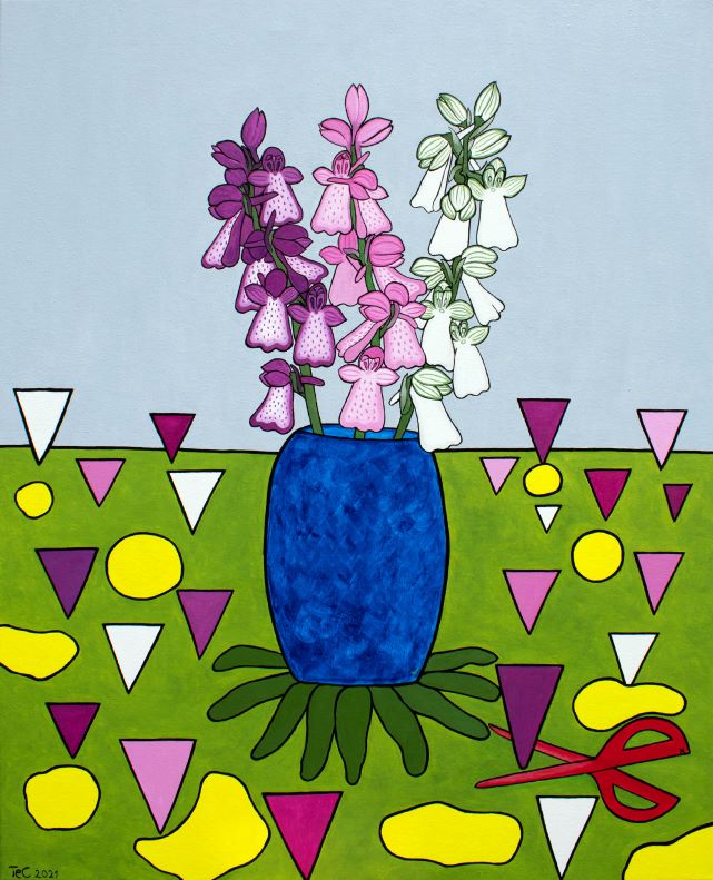 Rahmenbild 1: Anacamptis commenticius – Imaginäre-Hundswurz (85x65 cm) - Christina Felicitas Teibert - 2021 (all rights reserved)